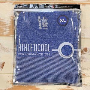 5/$20 NEW XL Men's Blue Athleticool Performance SS Tee-Anti-Odor